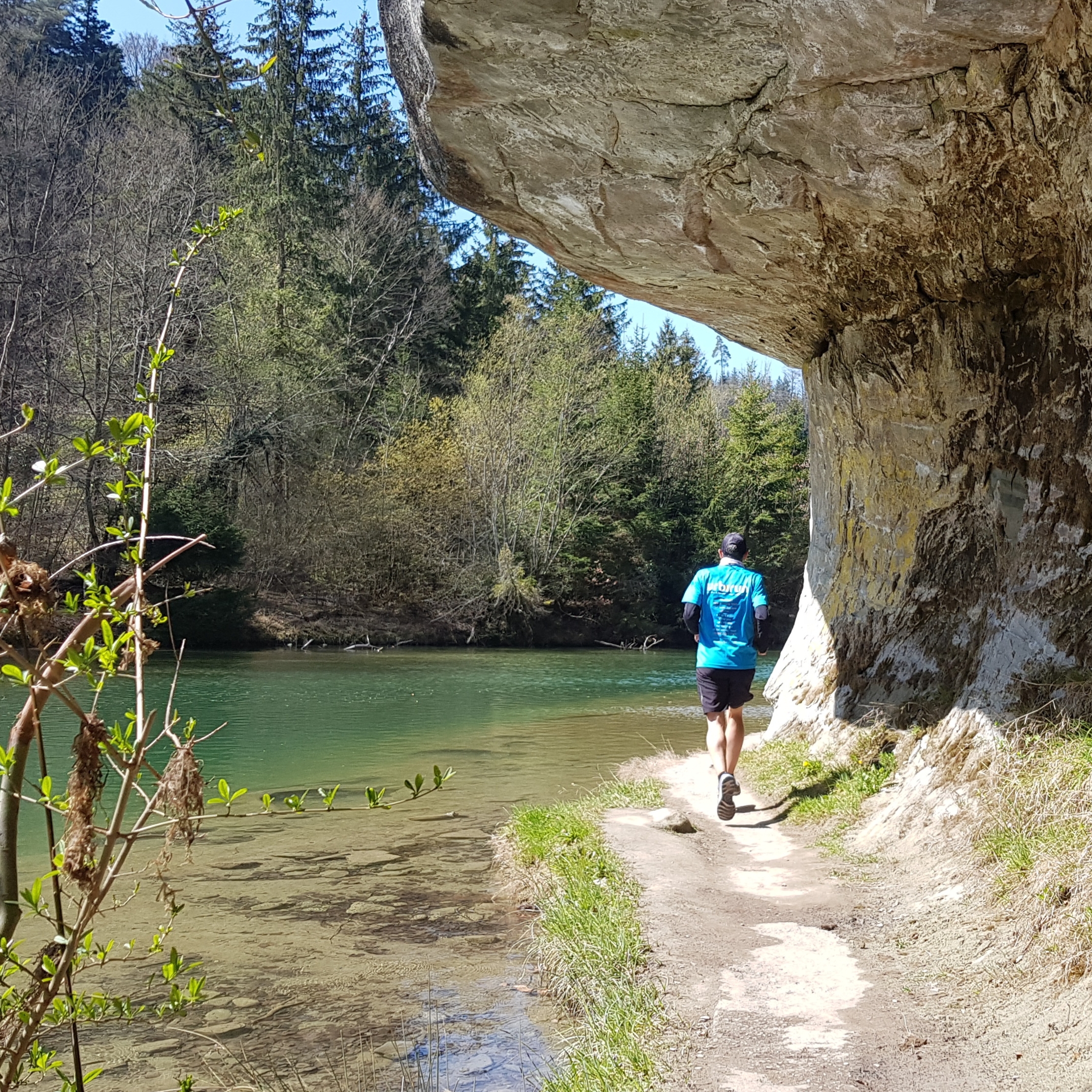 Running in Fribourg, Suisse